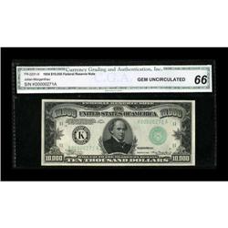 Fr. 2231-K $10000 1934 Federal Reserve Note. CGA