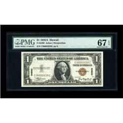 Fr. 2300 $1 1935A Hawaii Silver Certificate. PMG