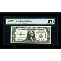 Fr. 2300 $1 1935A Hawaii Silver Certificate. PMG