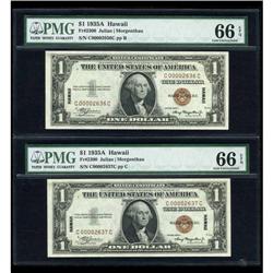 Fr. 2300 $1 1935A Hawaii Silver Certificate. PMG