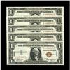 Image 1 : Five Consecutive Fr. 2300 $1 1935A Hawaii Silver