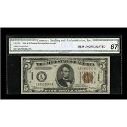 Fr. 2302 $5 1934A Hawaii Federal Reserve Note.