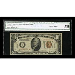 Fr. 2303* $10 1934A Hawaii Federal Reserve Note.