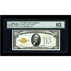 Fr. 2400* $10 1928 Gold Certificate. PMG Choice