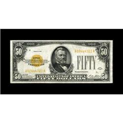 Fr. 2404 $50 1928 Gold Certificate. Very