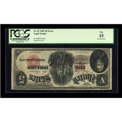 Fr. 87 $5 1907 Legal Tender PCGS Fine 15.