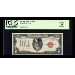 Fr. 1504 $2 1928C Legal Tender Note. PCGS Very