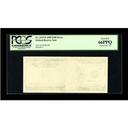 Fr. 2175-E $100 1996 Federal Reserve Note. PCGS