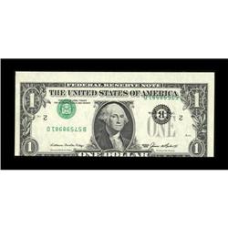 Fr. 1913-B $1 1985 Federal Reserve Note. Gem