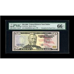 Fr. 2128-K $50 2004 Federal Reserve Note. PMG