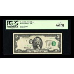 Fr. 1935-F $2 1976 Federal Reserve Note. PCGS