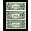 Image 2 : Fr. 1907-B $1 1969D Federal Reserve Notes. Three