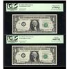 Fr. 1901-L $1 1963A Federal Reserve Notes. Two