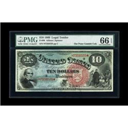 Fr. 96 $10 1869 Legal Tender PMG Gem