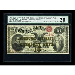 Fr. 190a $10 1864 Compound Interest Treasury