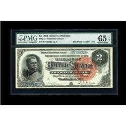 Fr. 242 $2 1886 Silver Certificate PMG Gem