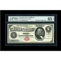 Fr. 260 $5 1886 Silver Certificate PMG Gem