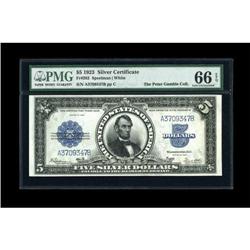 Fr. 282 $5 1923 Silver Certificate PMG Gem
