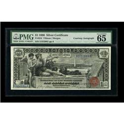 D.N. Morgan Courtesy Autograph Fr. 224 $1 1896