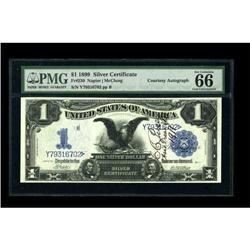 C.C. Pusey Courtesy Autograph Fr. 230 $1 1899