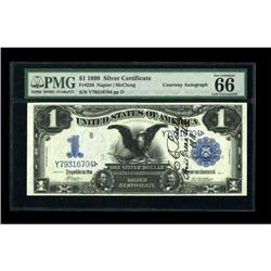 C.C. Pusey Courtesy Autograph Fr. 230 $1 1899