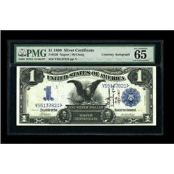 A.U. Wyman Courtesy Autograph Fr. 230 $1 1899