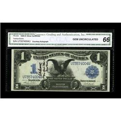 Courtesy Autograph Fr. 233 $1 1899 Silver