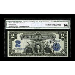 C.C. Pusey Courtesy Autograph Fr. 253 $2 1899