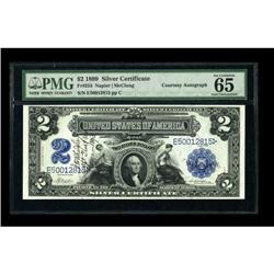 J.W. Whelpley Courtesy Autograph Fr. 253 $2 1899