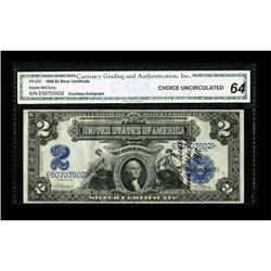 C.C. Pusey Courtesy Autograph Fr. 253 $2 1899