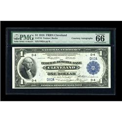 Dual Courtesy Autographed Fr. 718 $1 1918