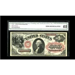 Fr. 26 $1 1875 Legal Tender CGA Gem Uncirculated