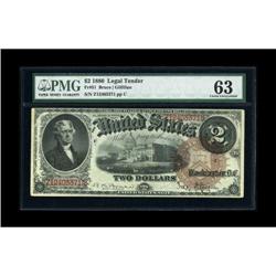 Fr. 51 $2 1880 Legal Tender PMG Choice
