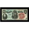 Image 1 : Fr. 64 $5 1869 Legal Tender Choice About New.