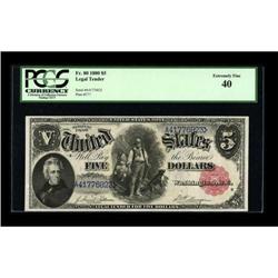 Fr. 80 $5 1880 Legal Tender PCGS Extremely Fine
