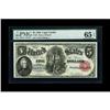 Image 1 : Fr. 81 $5 1880 Legal Tender PMG Gem Uncirculated