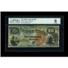 Image 1 : Fr. 96 $10 1869 Legal Tender PMG Very Good 8.
