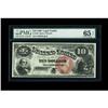 Fr. 103 $10 1880 Legal Tender PMG Gem