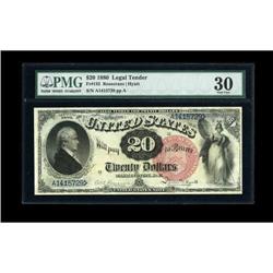 Fr. 135 $20 1880 Legal Tender PMG Very Fine 30.