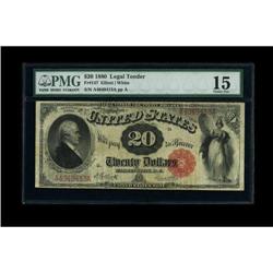 Fr. 147 $20 1880 Legal Tender PMG Choice Fine