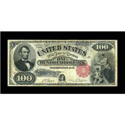 Fr. 181 $100 1880 Legal Tender Fine-Very Fine.
