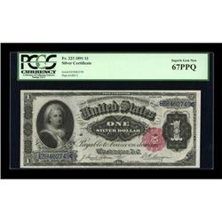 Fr. 223 $1 1891 Silver Certificate PCGS Superb