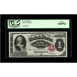 Fr. 223 $1 1891 Silver Certificate PCGS Gem New