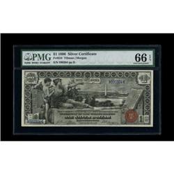 Fr. 224 $1 1896 Silver Certificate PMG Gem