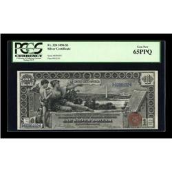 Fr. 224 $1 1896 Silver Certificate PCGS Gem New