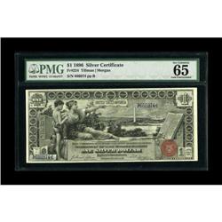 Fr. 224 $1 1896 Silver Certificate PMG Gem