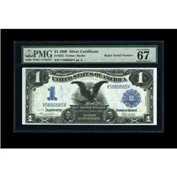 Fr. 233 $1 1899 Silver Certificate PMG Superb