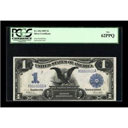 Fr. 236 $1 1899 Silver Certificate Solid Serial
