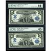 Image 3 : Fr. 250 $2 1899 Silver Certificates Cut Sheet of