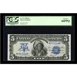 Fr. 277 $5 1899 Silver Certificate PCGS Gem New